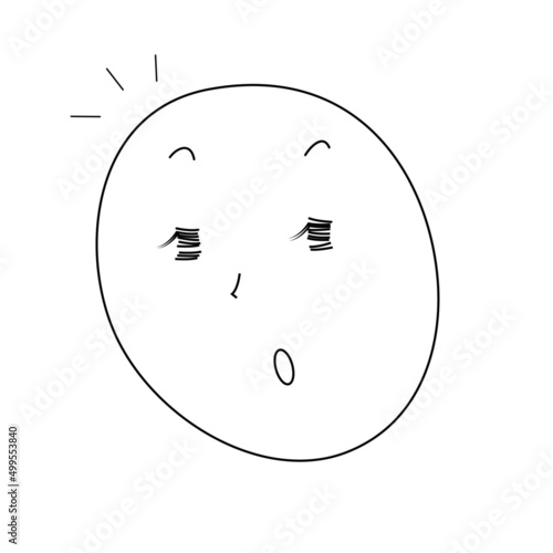 ふと気づく　表情