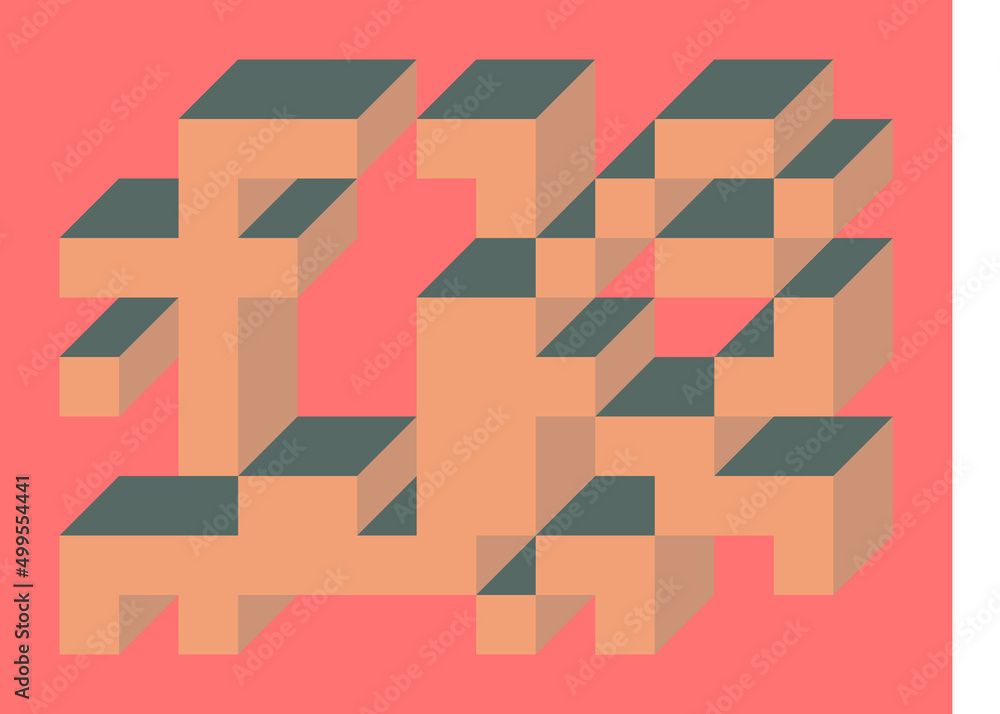 Implementation of Edward Zajec’s “Il Cubo” from 1971. Essentially a Truchet tile set of 8 tiles and rules for placement art illustration Implementation of Edward Zajec’s “Il Cubo” from 1971. Essentially a Truchet tile set of 8 tiles and rules for placement art illustration