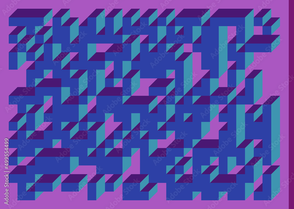Implementation of Edward Zajec’s “Il Cubo” from 1971. Essentially a Truchet tile set of 8 tiles and rules for placement art illustration Implementation of Edward Zajec’s “Il Cubo” from 1971. Essentially a Truchet tile set of 8 tiles and rules for placement art illustration