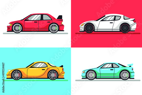 set of cars