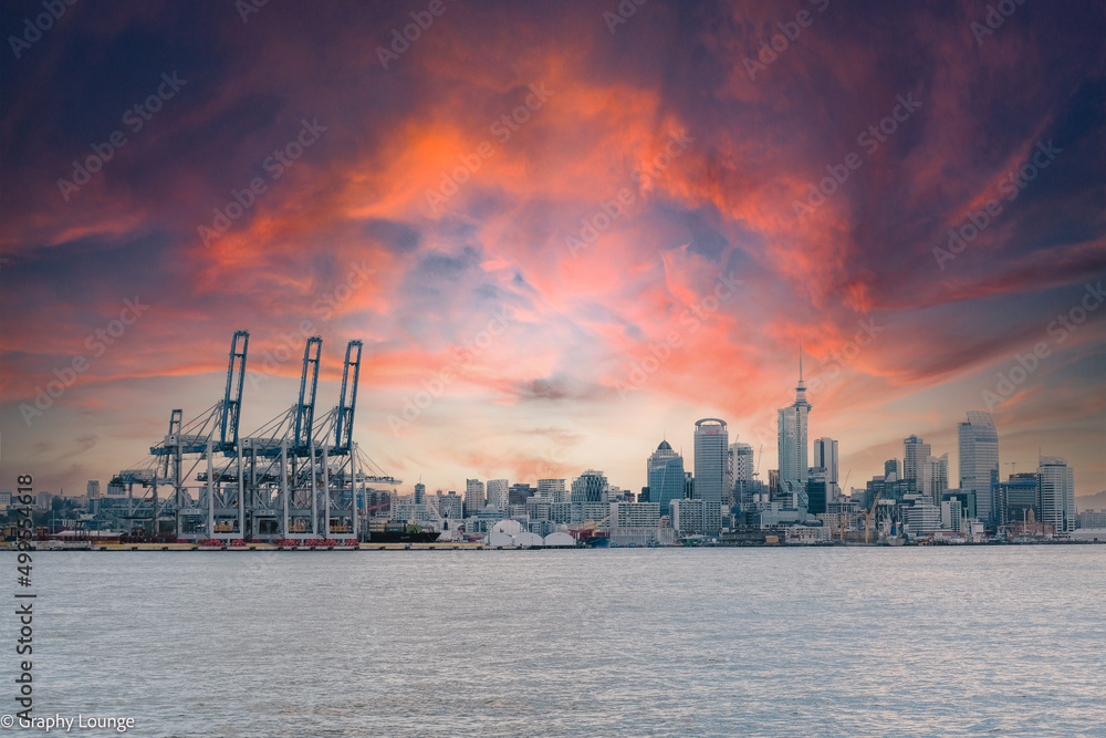 Obraz premium Auckland CBD Landscape