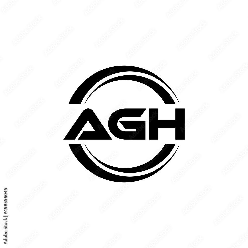 AGH letter logo design with white background in illustrator, vector logo modern alphabet font overlap style. calligraphy designs for logo, Poster, Invitation, etc. AGH letter logo design with white background in illustrator, vector logo modern alphabet font overlap style. calligraphy designs for logo, Poster, Invitation, etc.
