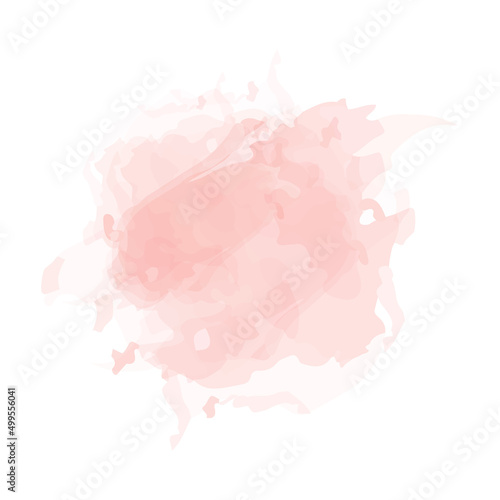 Abstract pink or apricot watercolor background.Blush fluid painting . Spring wedding invitation dusty rose or veil texture. Alcohol ink.