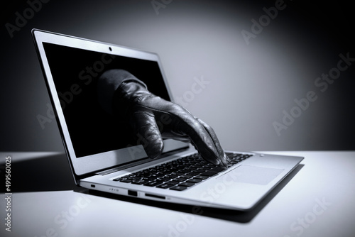 Internet crime, fraud and cyber attack or online banking security