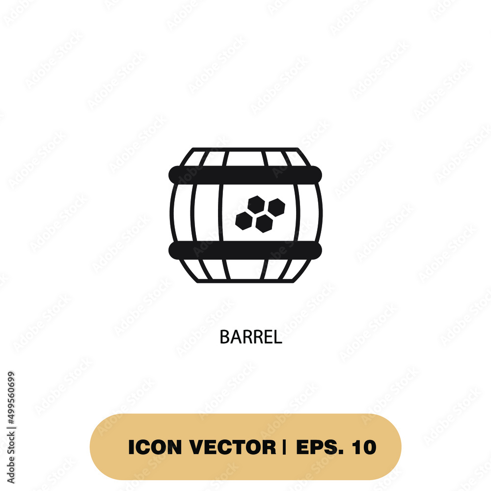 barrel icons symbol vector elements for infographic web barrel icons symbol vector elements for infographic web