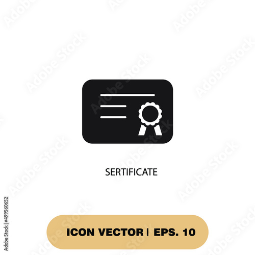 sertificate icons  symbol vector elements for infographic web