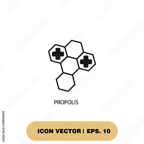 propolis icons  symbol vector elements for infographic web