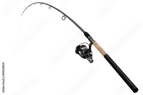 Print op canvas feeder rod for fishing