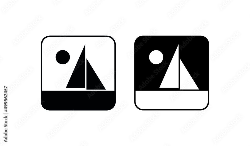 vector black photo icon vector black photo icon