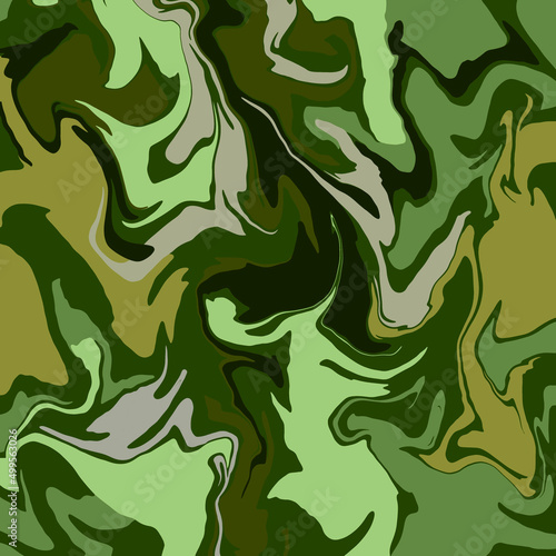 Green - khaki marble background Abstract texture of dynamic interlaced curved lines