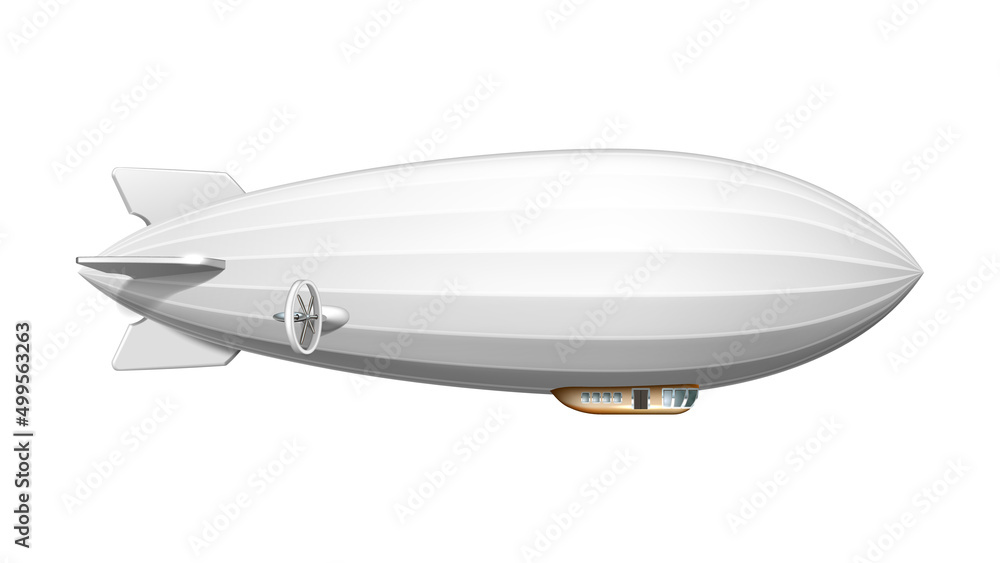 Airship Blank White Flying Transportation Vector. Airship Inflatable Fly Transport, Aircraft For Travel. Hovering Blimp Air Ship For Passenger Journey Template Realistic 3d Illustration Airship Blank White Flying Transportation Vector. Airship Inflatable Fly Transport, Aircraft For Travel. Hovering Blimp Air Ship For Passenger Journey Template Realistic 3d Illustration