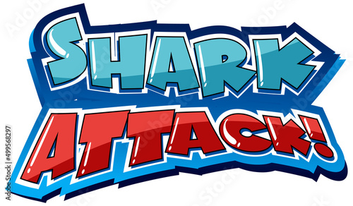 Font design for shark attack