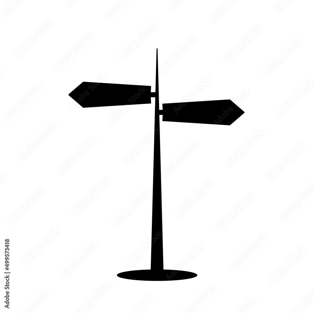 Road Direction Sign Icon Road Direction Sign Icon