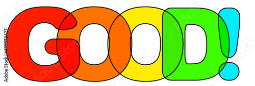 Good Rainbow Text