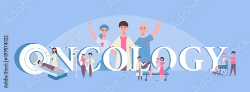 Oncology Flat Text Composition