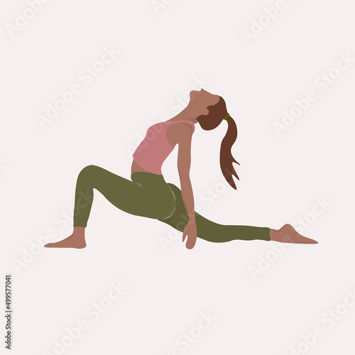 yoga asana fitness sport sign logo