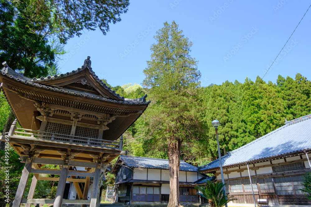 Fototapeta premium 若狭国吉城址と徳賞寺