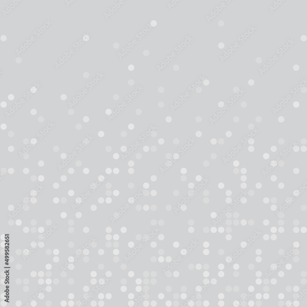 Abstract white gray mosaic circles vector background. Technological background, concept design. Electronic computer technology, internet. Vector cyber graphics for poster, banner, template