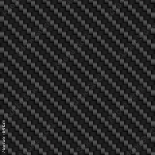 Carbon fiber seamless texture. Car design element, graphic. Auto racing theme. Car body. Dark gray carbon, black and white texture, background. Vector illustration
