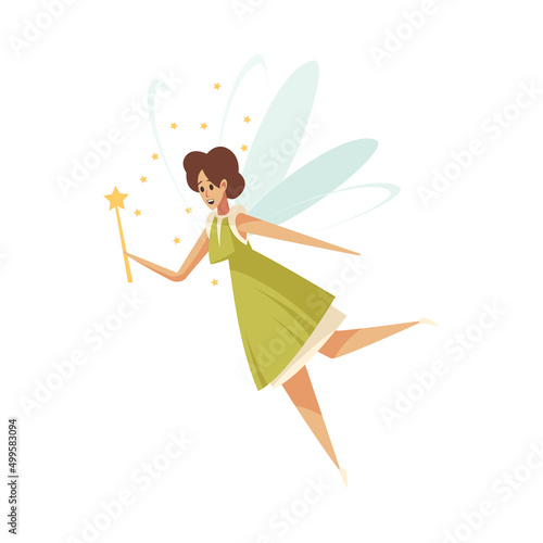 Flat Fairy Illustration