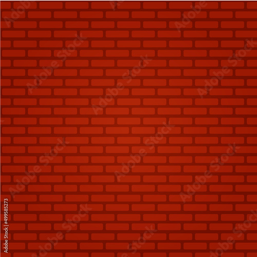 Brick wall red background