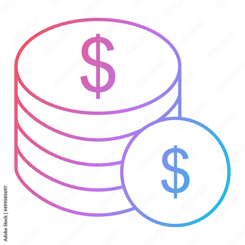 Coins Icon Design Coins Icon Design