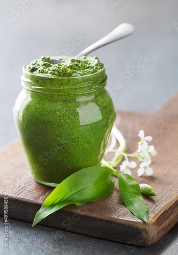 Wild garlic pesto photo