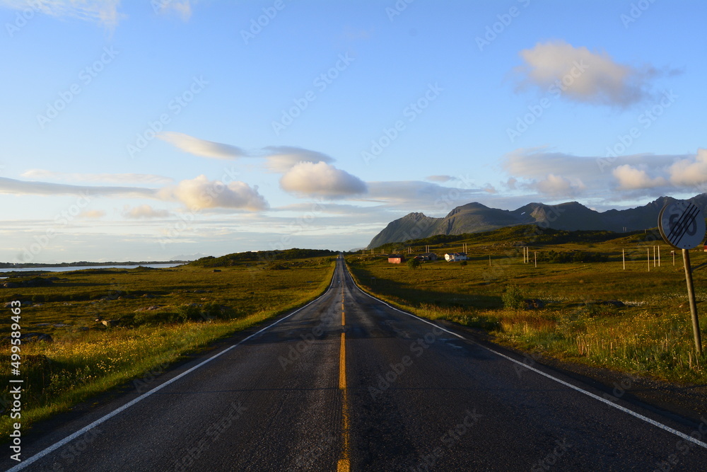 Fototapeta premium Norway road