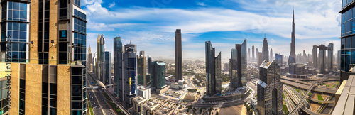 Aerial view of downtown Dubai