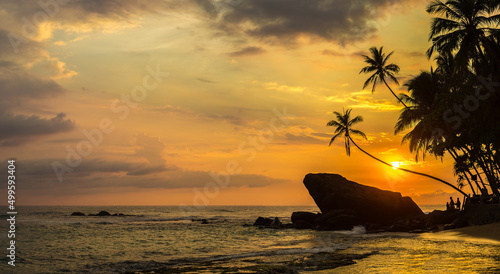 Fototapeta Naklejka Na Ścianę i Meble -  Dalawella beach in Sri Lanka