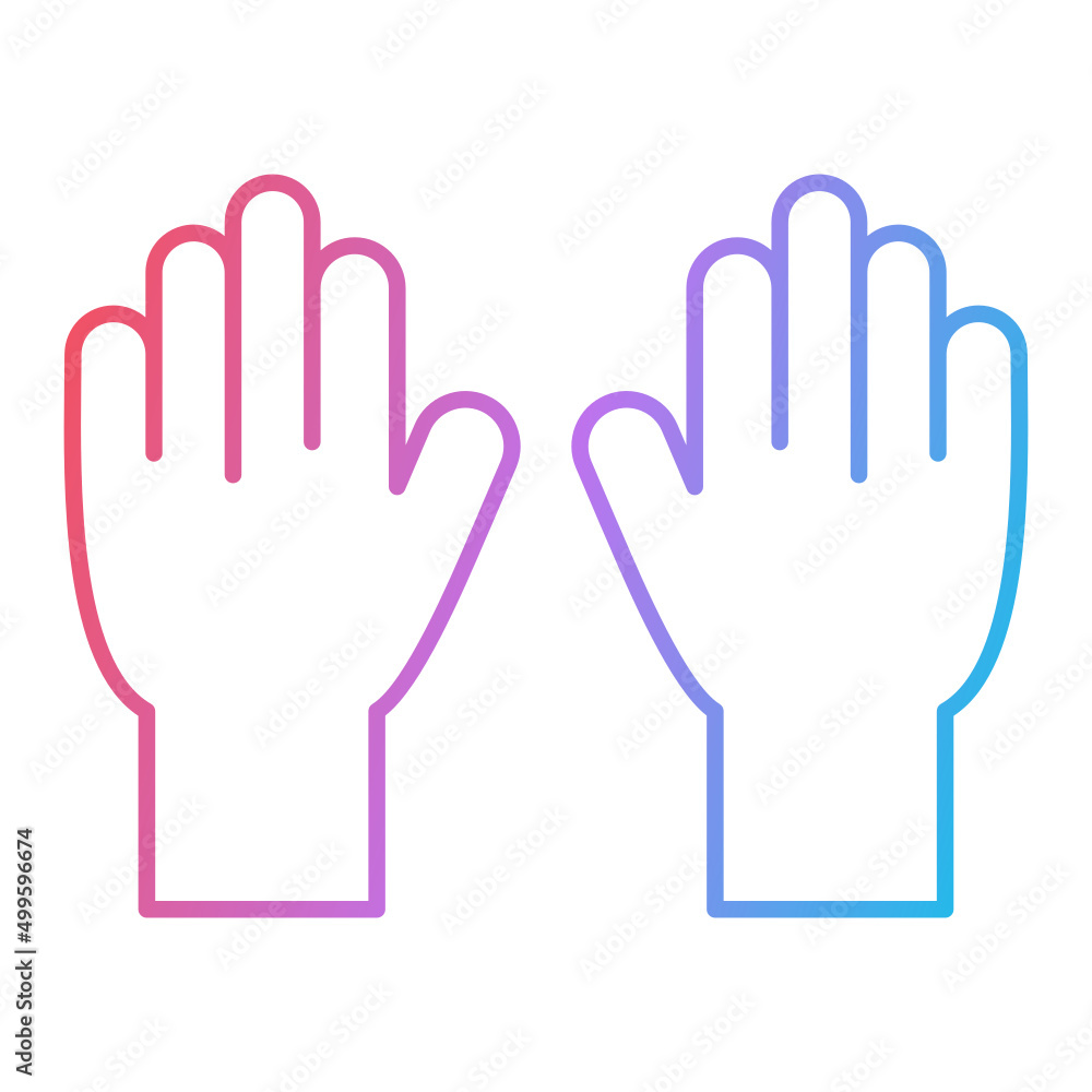 Cleaning gloves Icon Design Cleaning gloves Icon Design