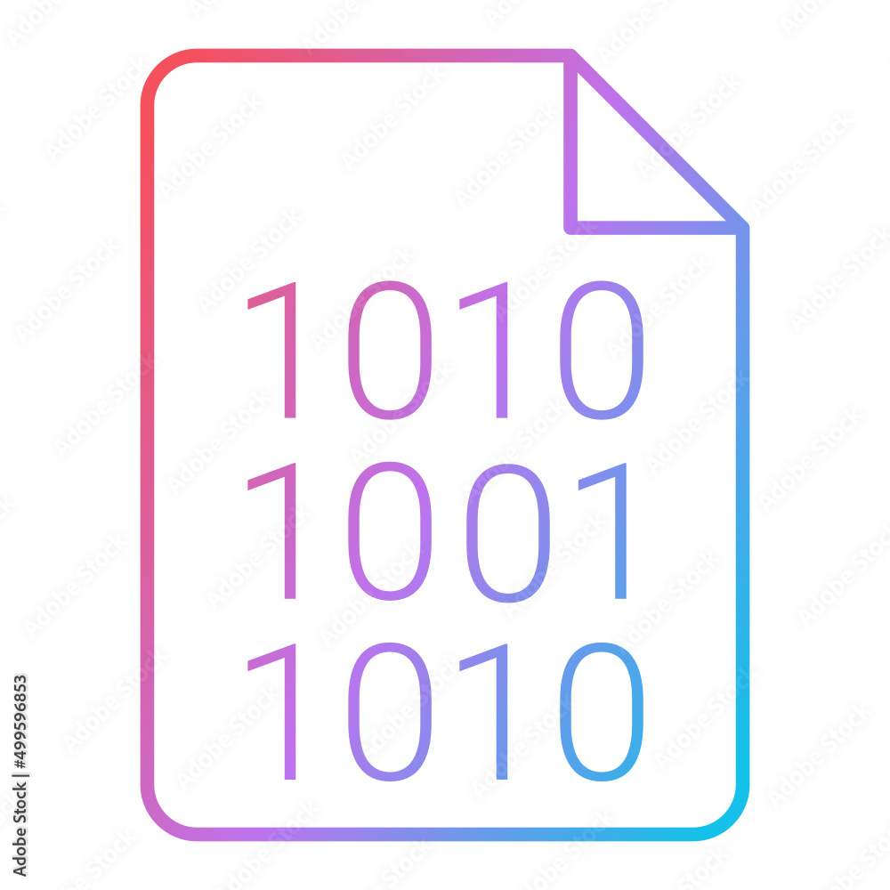 Binary code Icon Design Binary code Icon Design