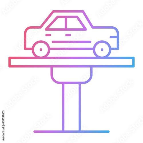 Car Lifter Icon Design