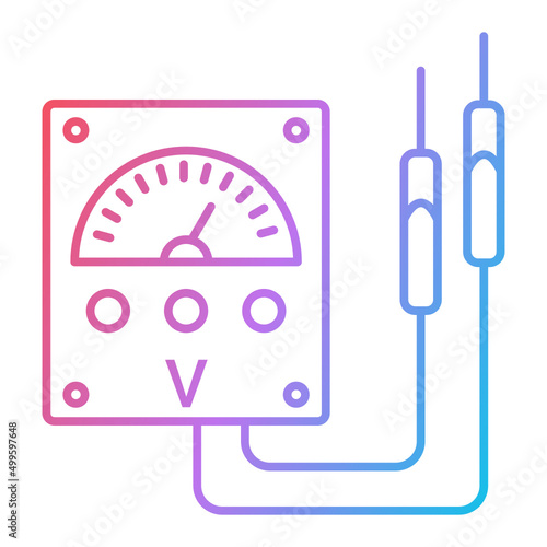 Voltmeter Icon Design