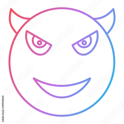 Devil Emoji Icon Design