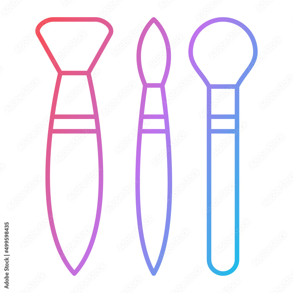 Makeup Brushes Icon Design Makeup Brushes Icon Design