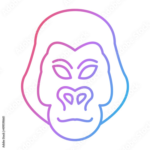 Gorilla Icon Design