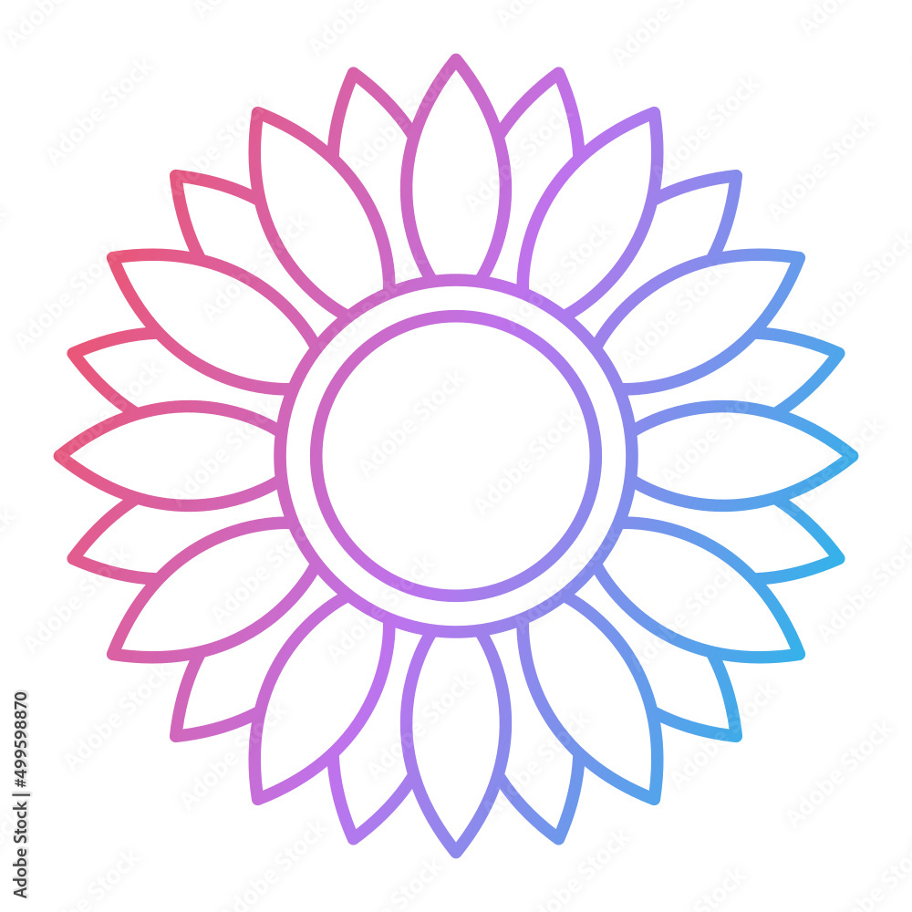 Sunflower Icon Design Sunflower Icon Design