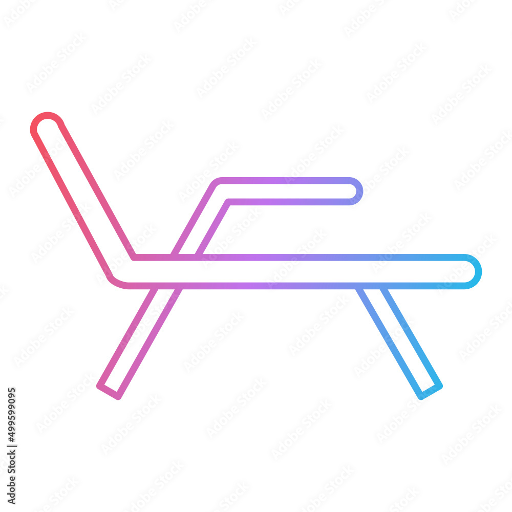 Deck Chair Icon Design Deck Chair Icon Design