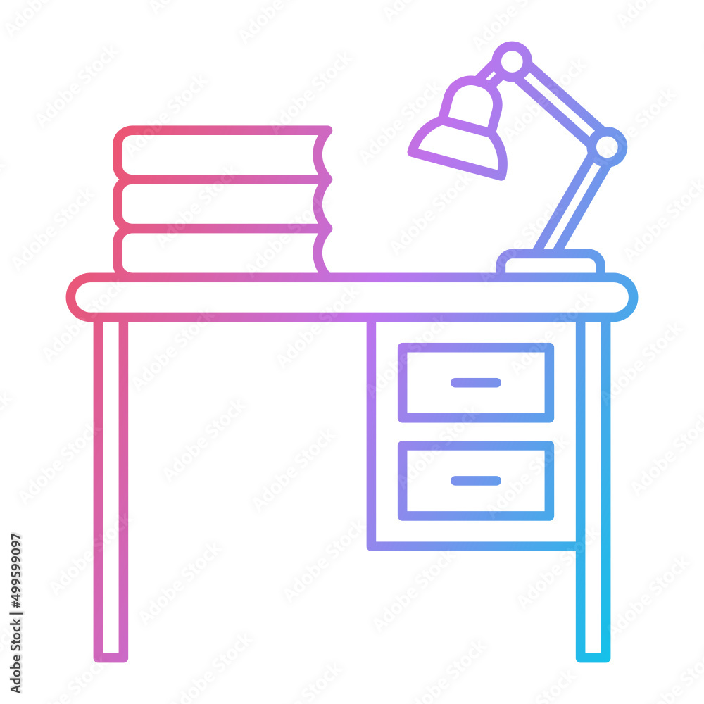 Study Table Icon Design Study Table Icon Design
