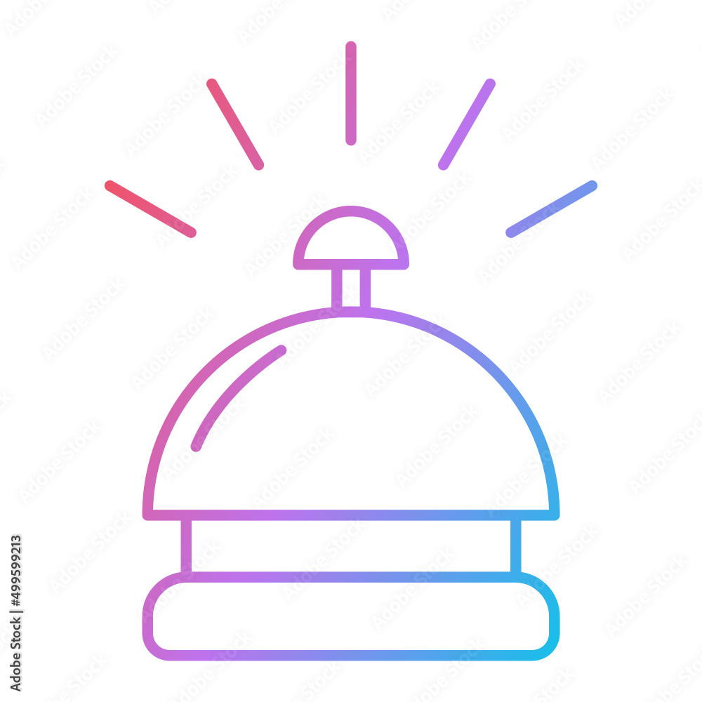 Fototapeta premium Desk Bell Icon Design