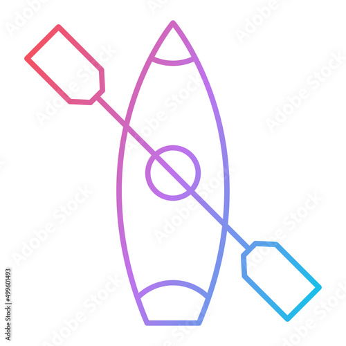Rowing Boat Icon Design
