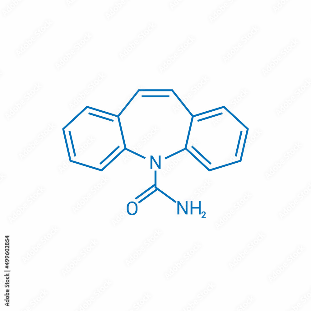 chemical structure of Carbamazepine (C15H12N2O) chemical structure of Carbamazepine (C15H12N2O)