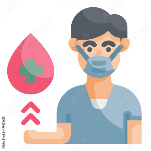 donor flat icon