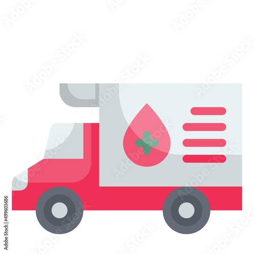 ambulance flat icon