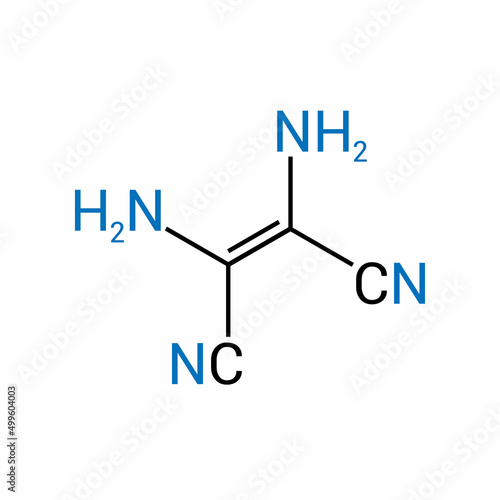 chemical structure of Diaminomaleonitrile (C4H4N4)