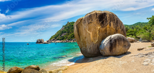 Ao Tanote Beach at Koh Tao island photo