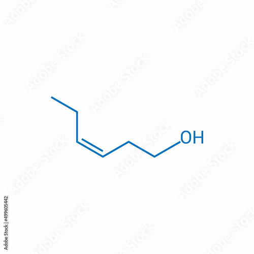 chemical structure of leaf alcohol (C6H12O)