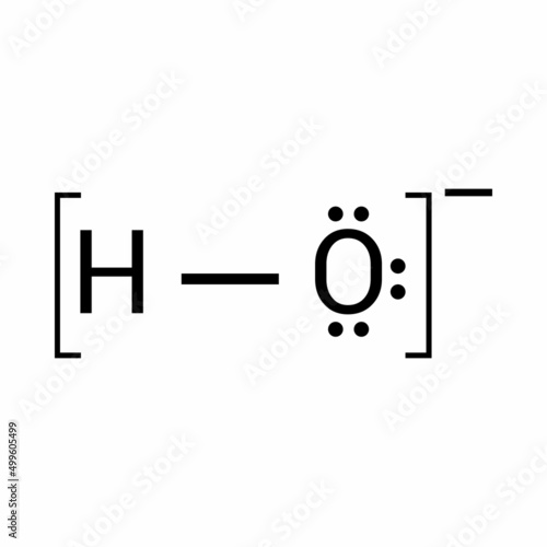 lewis structure of hydroxide ion photo