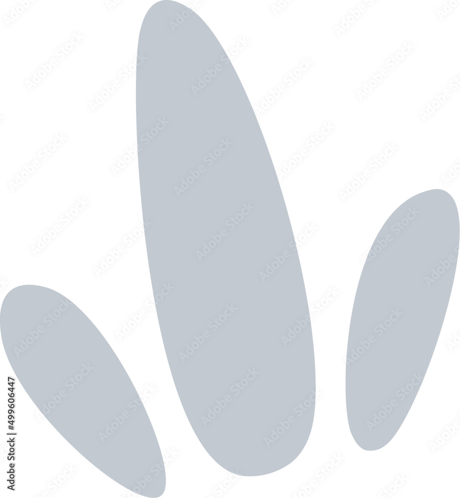 Abstract Grey Flower Shape Abstract Grey Flower Shape